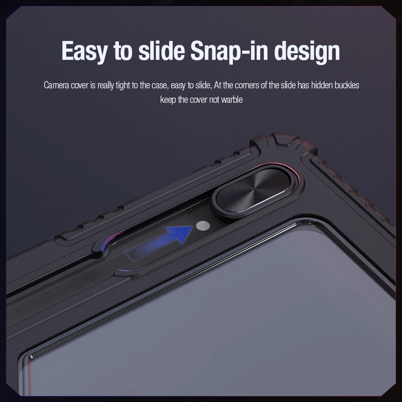 Mbështjellës Nillkin Bumper Leather Case Pro për Samsung Galaxy Tab S9+, e zezë