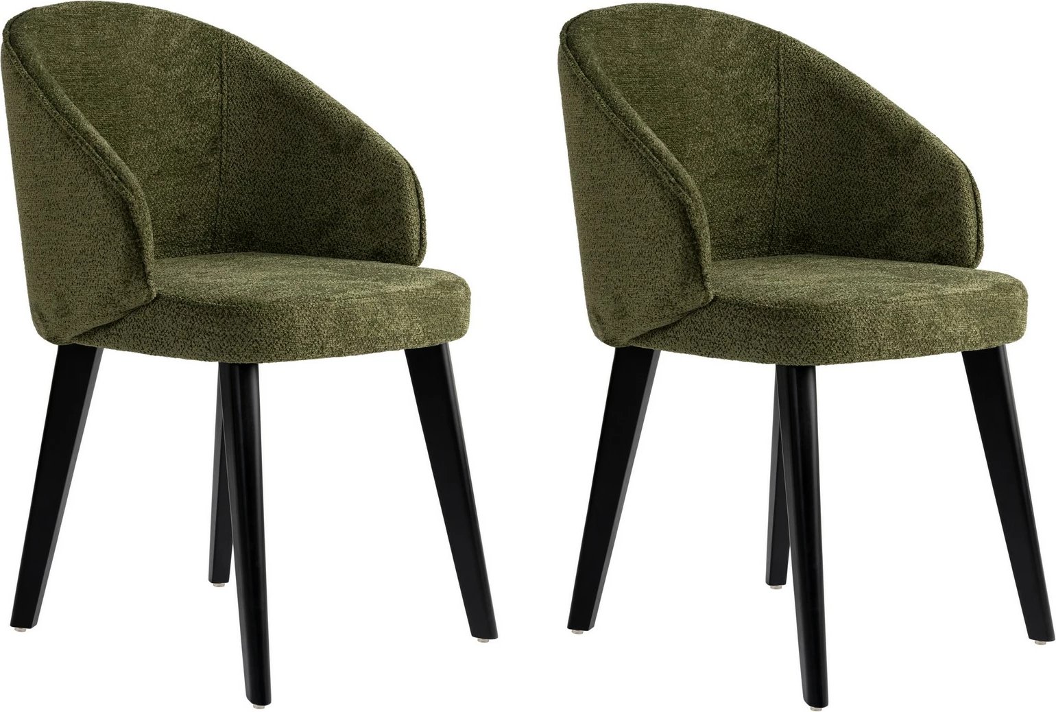 Set karrigesh (2 copë) Skye Decor, Bentley, e gjelbër, e zezë