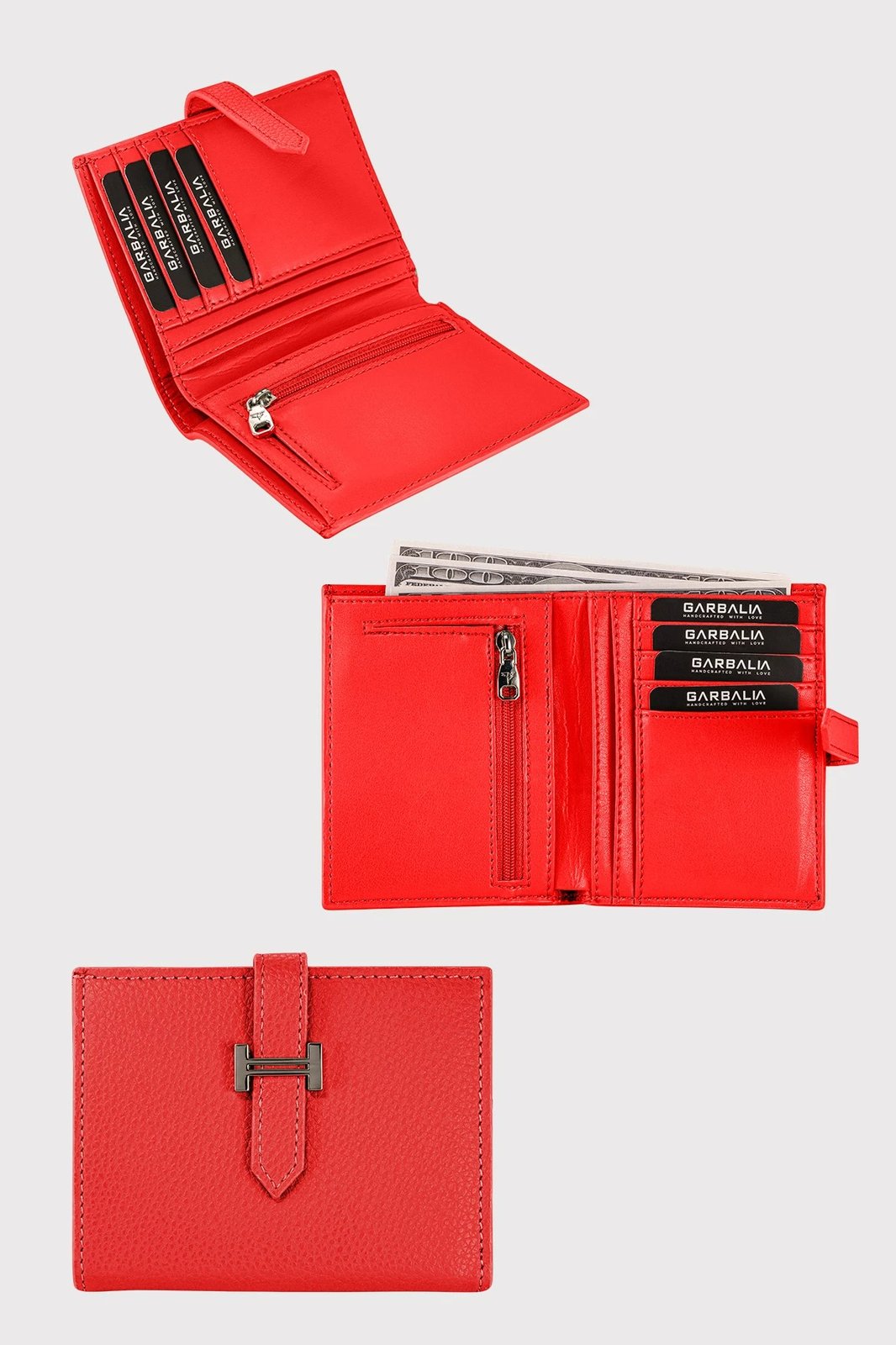 Portofol për gra Zoozie Bags, Helsinki Guti, e kuqe