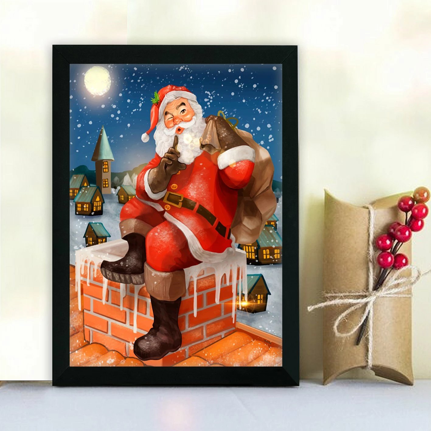 Pikturë dekorative me kornizë MDF, shumëngjyrëshe, Wallity, SC571861