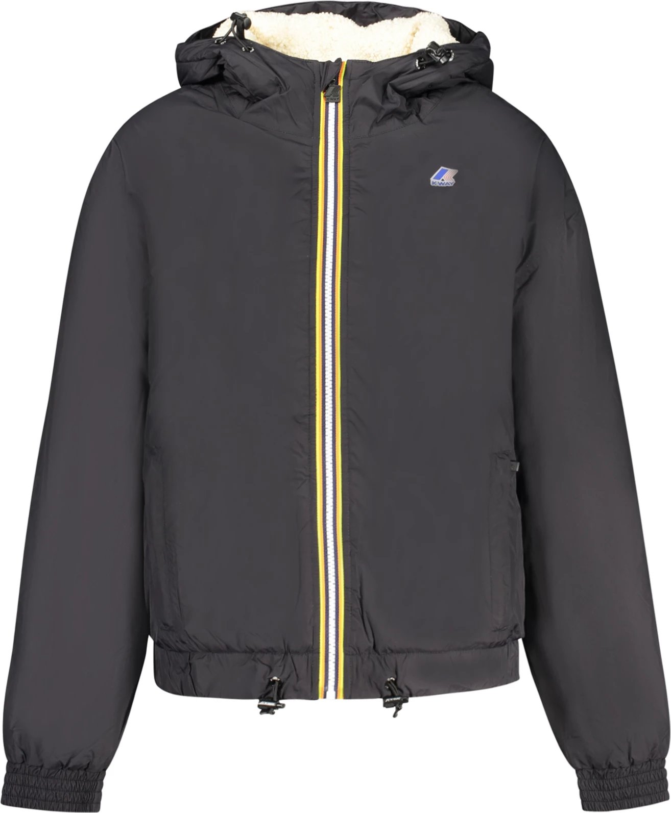 Jakne K-WAY femra, e zezë