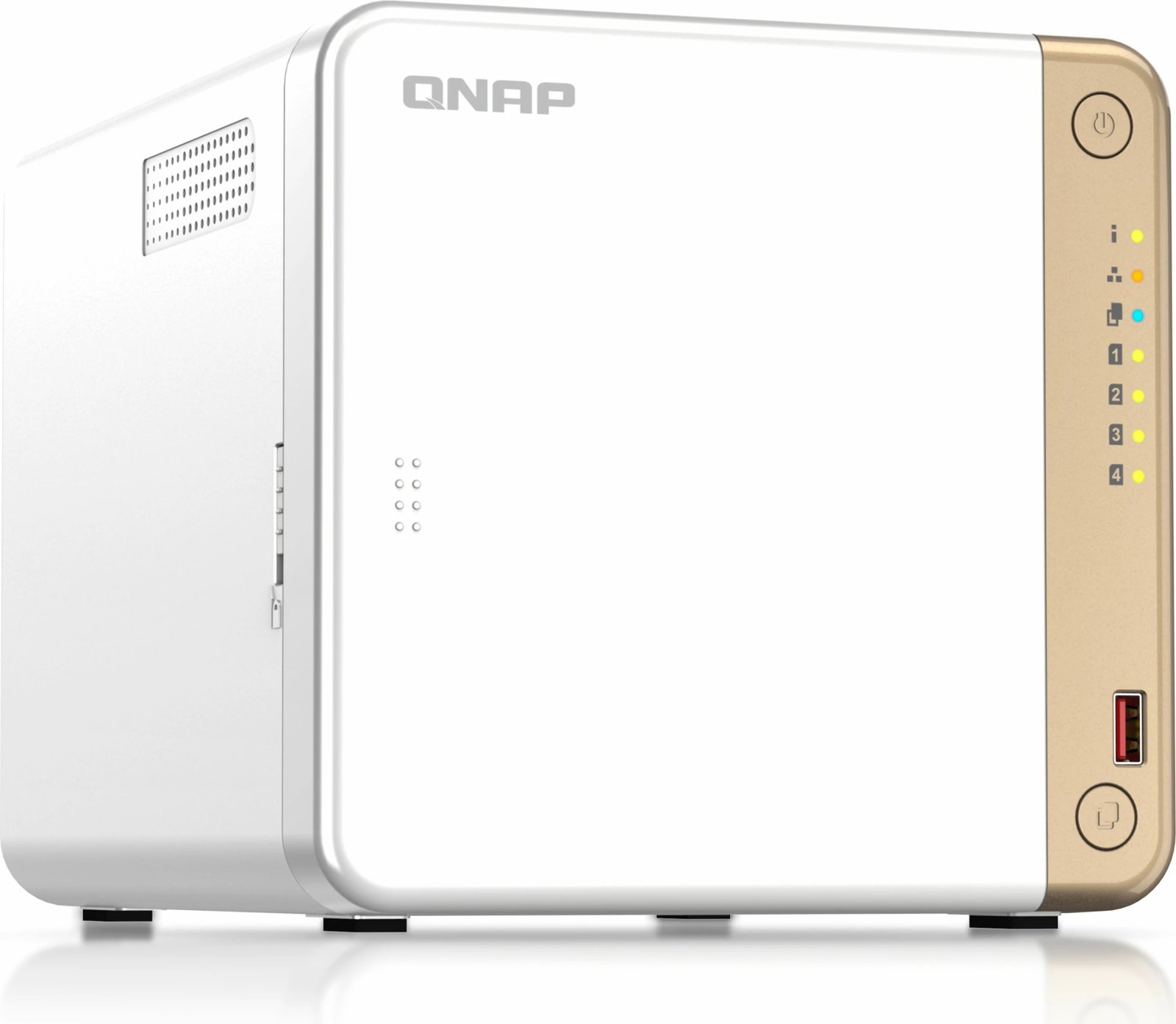 NAS QNAP TS-462-2G, Intel Celeron N4505, 2.5GbE, 2GB RAM, bardhë