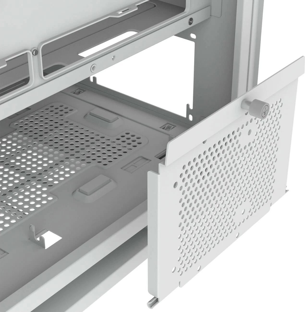 Kasë Cougar FV270 ARGB midi tower e bardhë