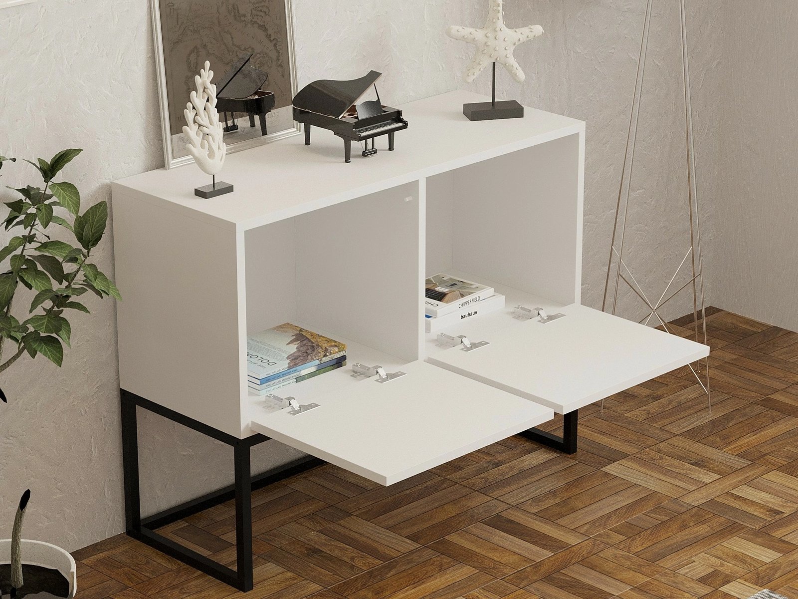 Konsolë Hanah Home, Zermat, e bardhë