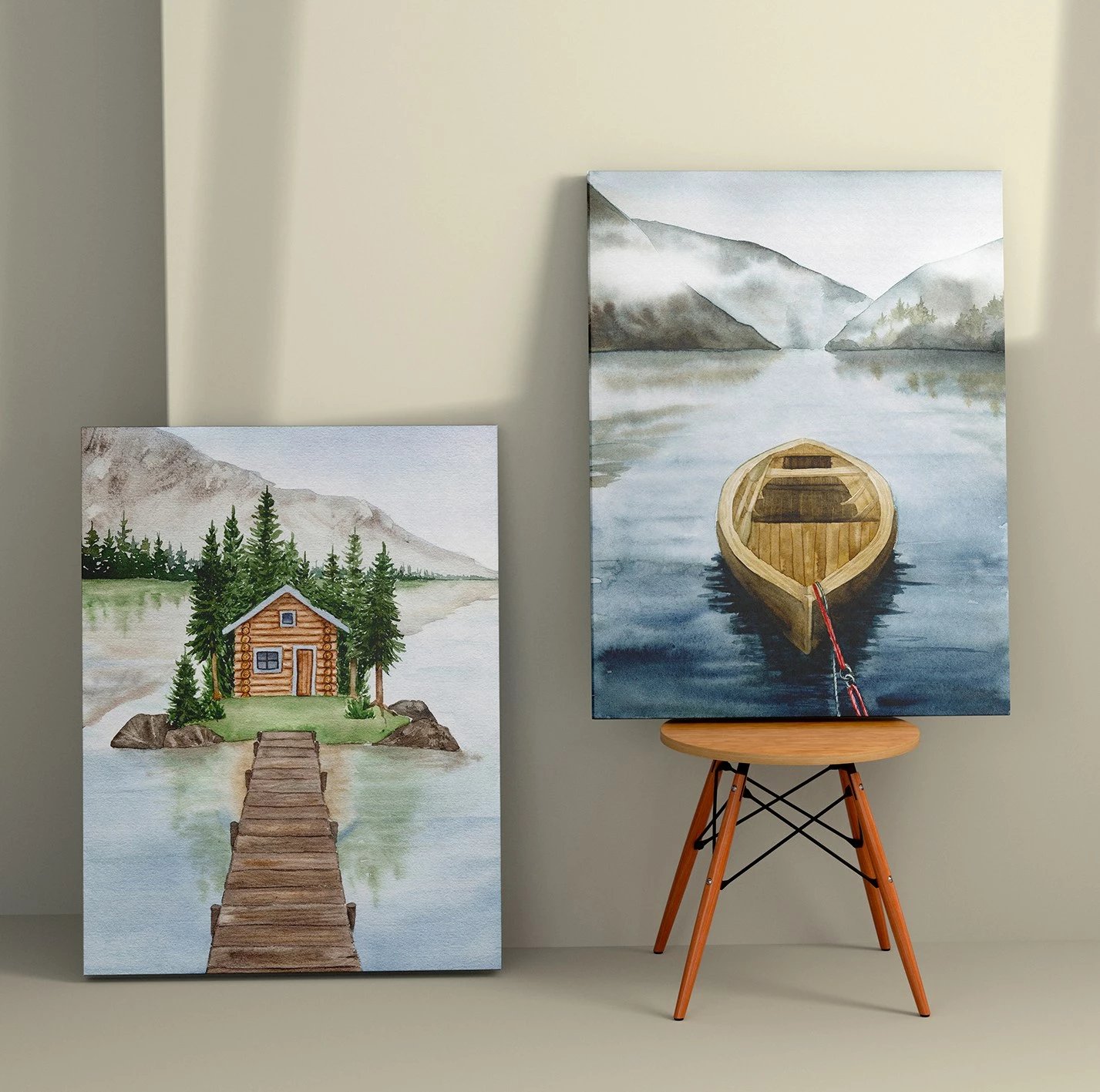 Pikturë dekorative në kanavacë (2 copë), Wallity, 2KNV4233, 50x70