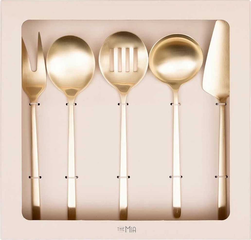 Set shërbimi (5 copë), ngjyrë ari, Hermia, CKB0254