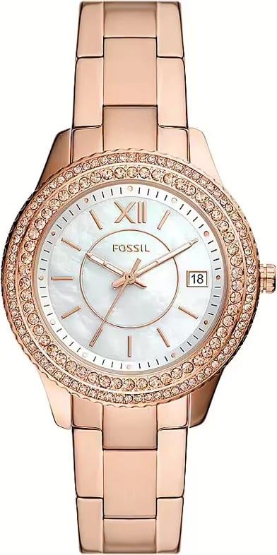 Orë dore FOSSIL STELLA për femra, rozë gold
