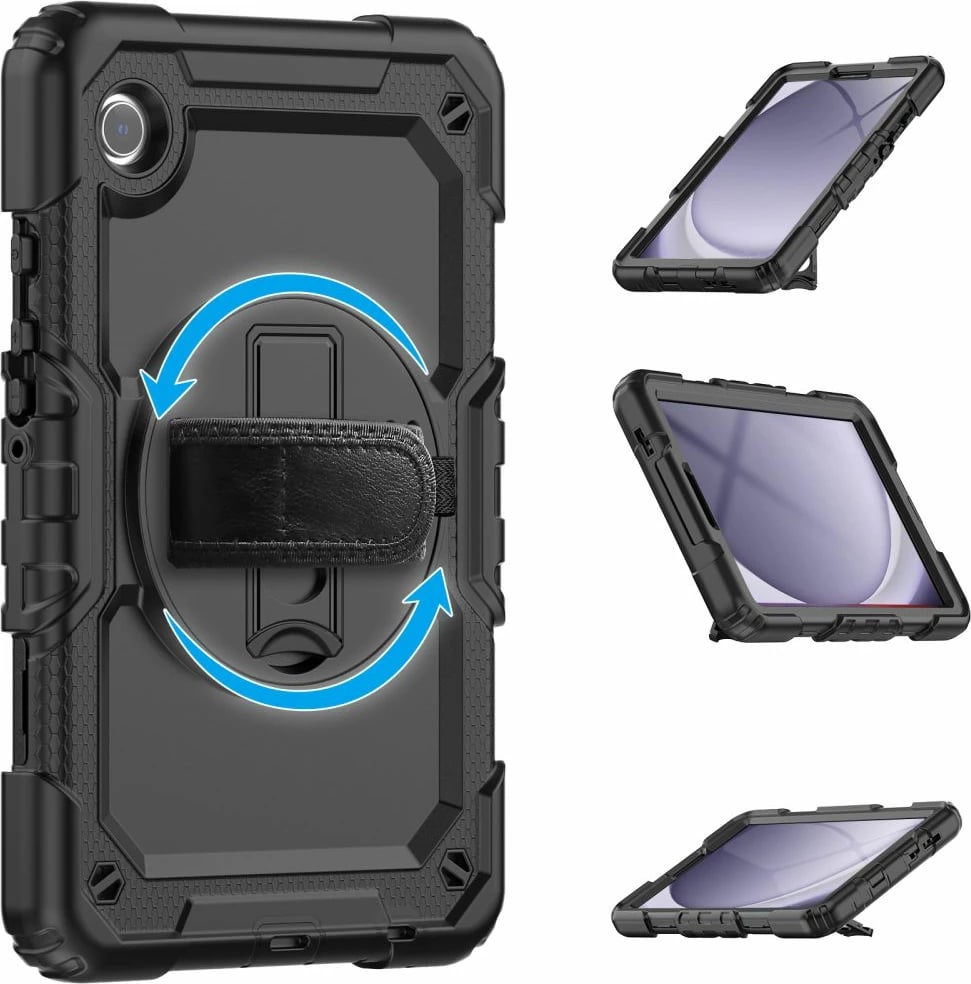 Mbështjellës Tech-Protect Solid360 për Samsung Galaxy Tab A9 X110/X115, i zi