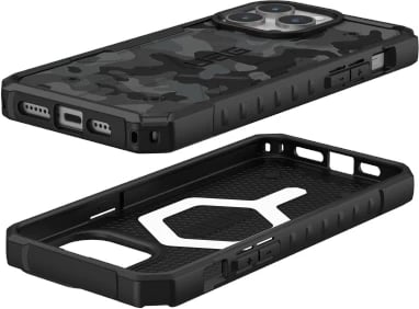 Mbështjellës UAG Pathfinder MagSafe për iPhone 15 Pro Max, moro i zi