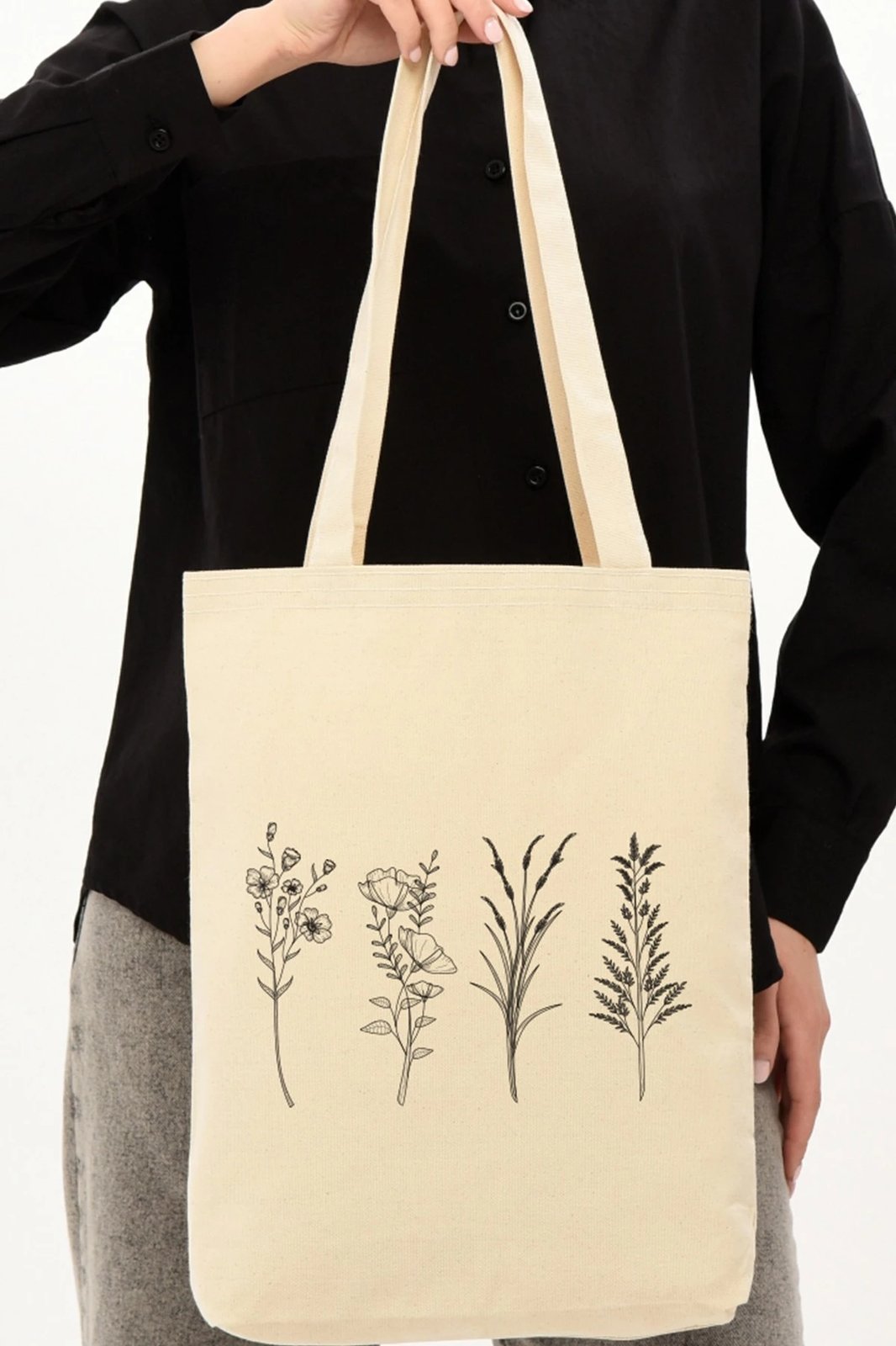 Çantë tote Zoozie Bags, krem, 35x40x8cm, 0487