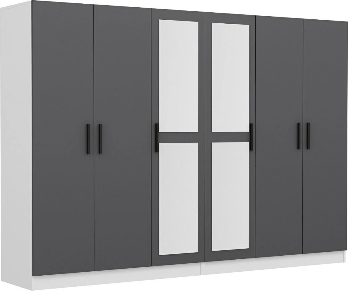 Dollap Skye Decor, ngjyrë antracit, 270x190x52cm