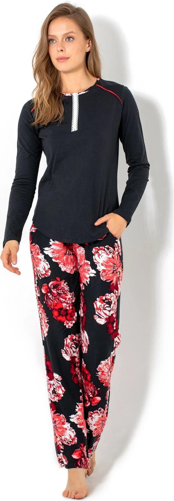 Set pizhamash për gra, Jumeon, 002-000521, e zezë