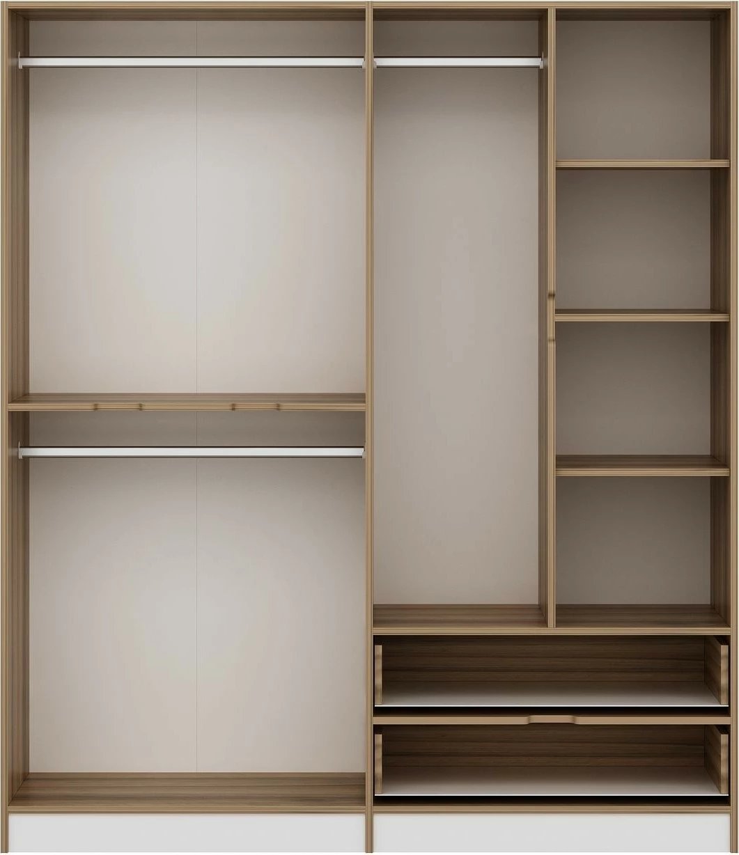 Dollap rrobash Skye Decor, Elina - 7926, ngjyrë dore