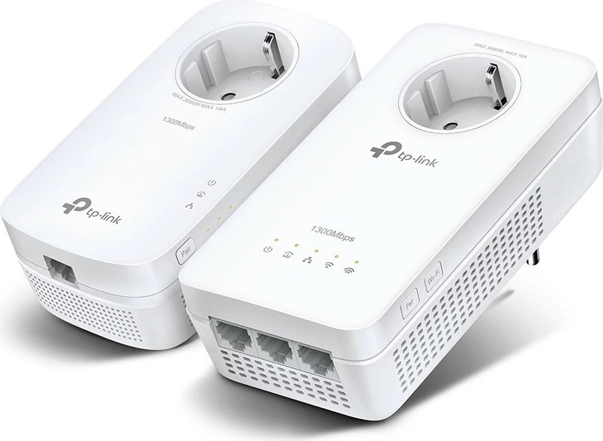 Powerline TP-Link TL-WPA1300P KIT, 1300 Mbit/s, Wi-Fi 5, e bardhë