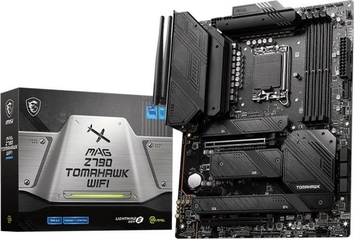 Pllakë amë MSI MAG Z790 TOMAHAWK WIFI, ATX, LGA1700, DDR5, WiFi, e zezë