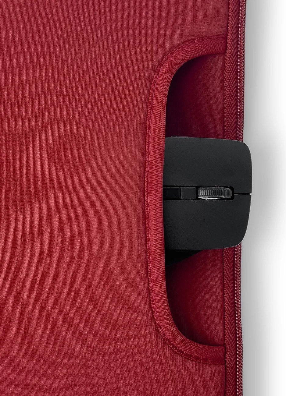 Çantë laptopi Hurtel universal 15.6", neopren, e kuqe Çantë laptopi Hurtel universal 15.6", neopren, e kuqe