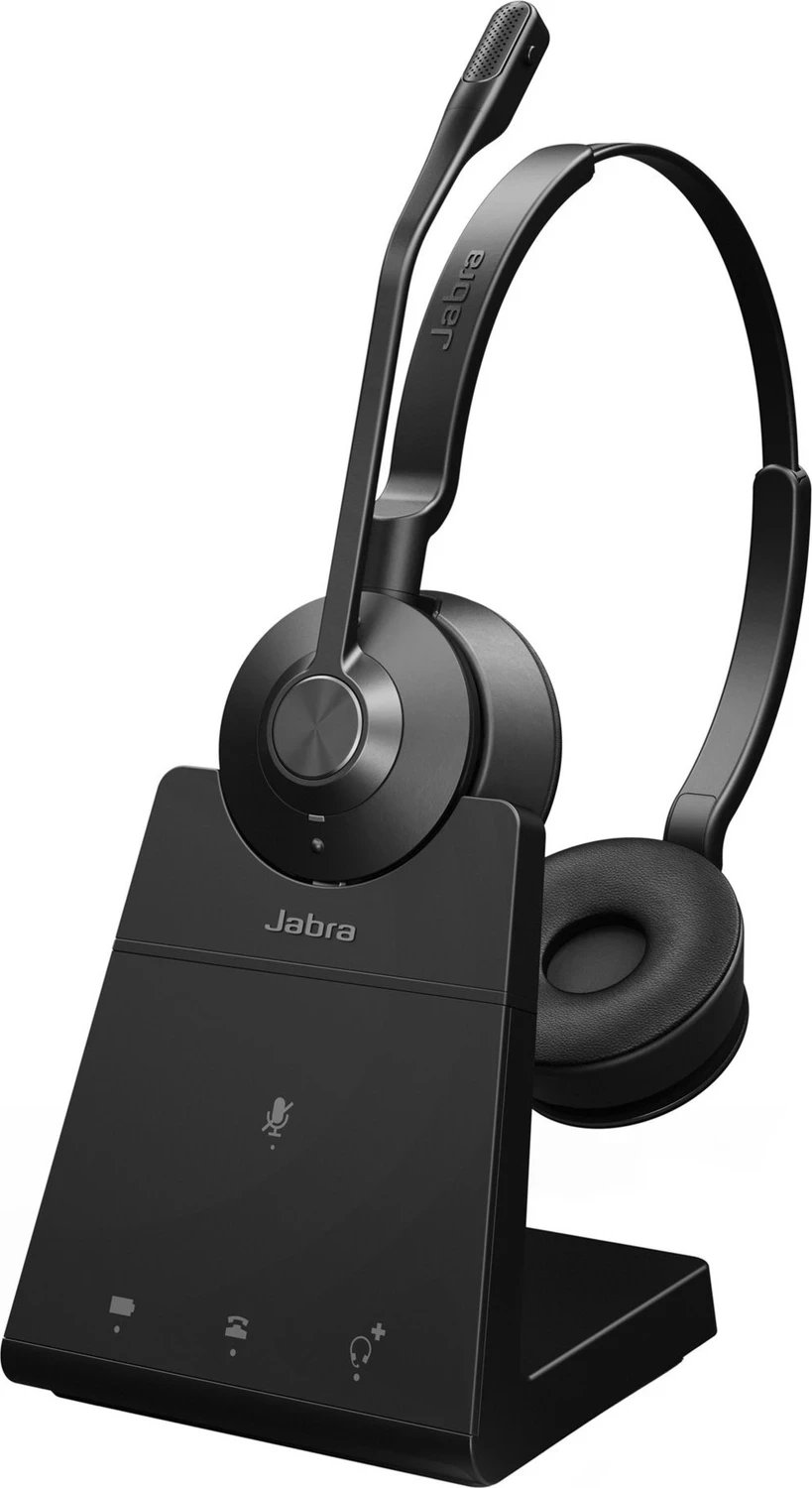 Kufje Jabra Engage 45 SE, wireless, stereo, mikrofon boom, e zezë