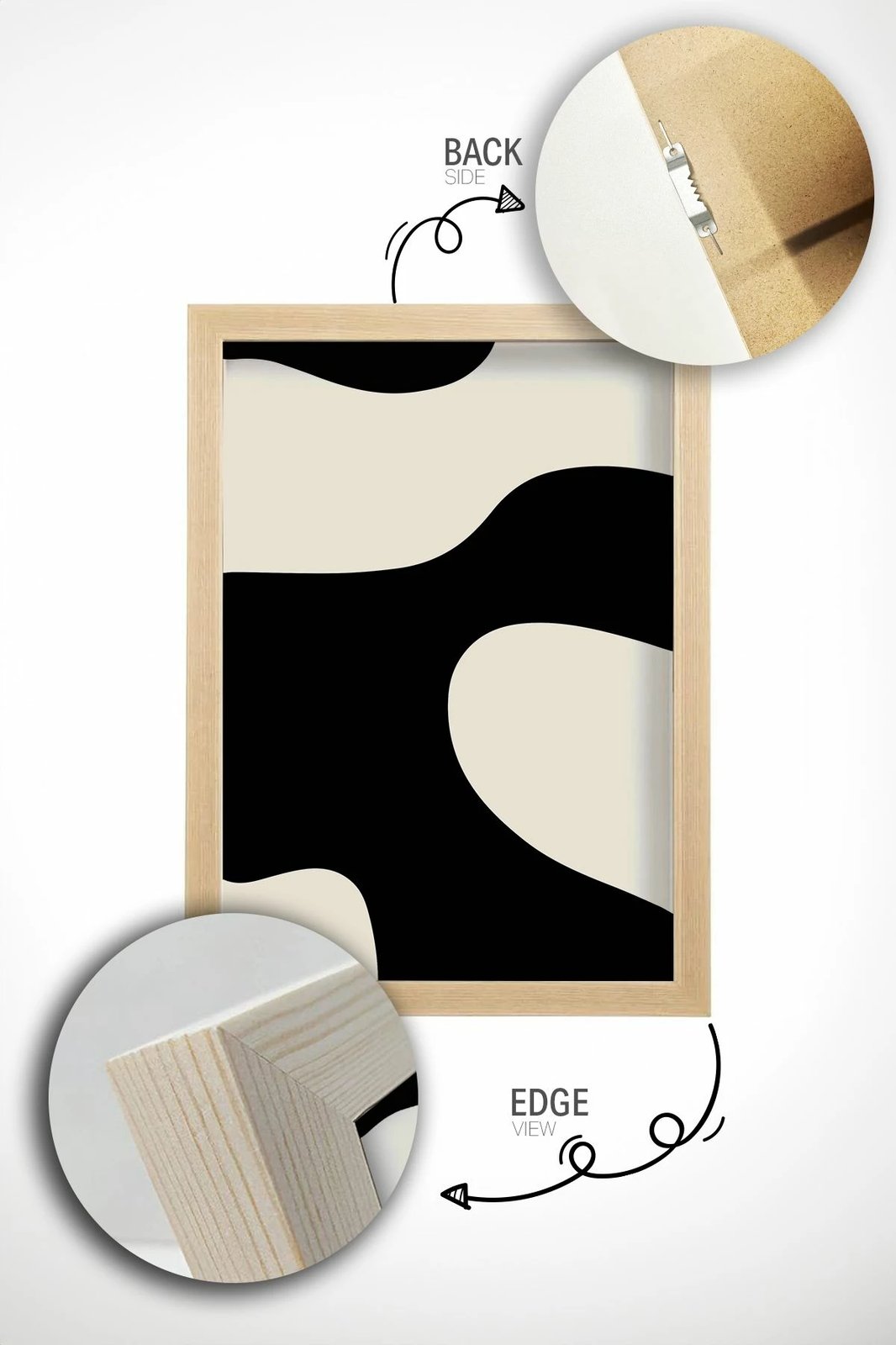 Pikturë dekorative me kornizë (3 copë), Wallity, Ersydata1-3348