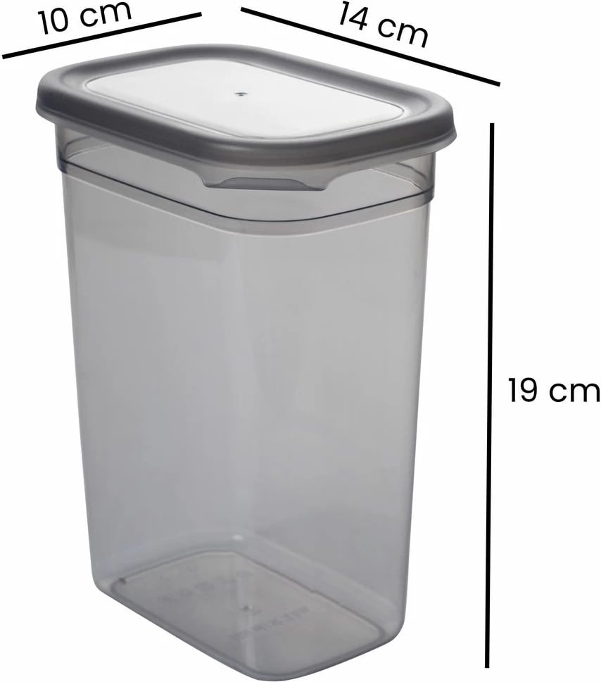 Set kuti për organizim (12 copë), ngjyrë antracit, BNMPEGYAR12-81115
