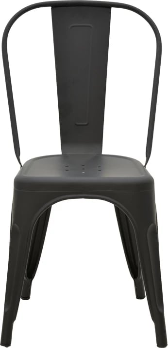 Karrige Utopia metalike e zezë mat 44x44x85cm