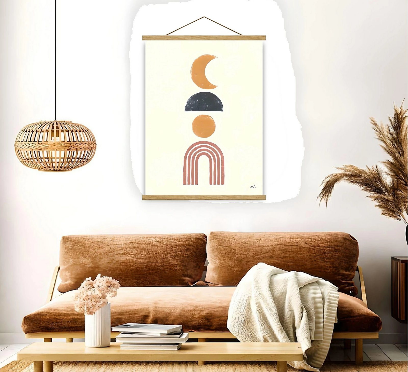 Pikturë dekorative me kornizë, shumëngjyrëshe, Wallity MRG14, 50x70cm