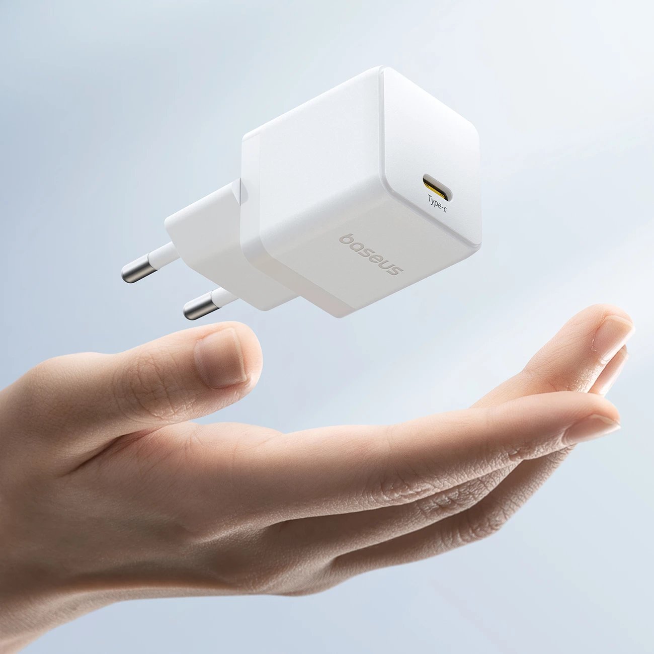 Karikues muri Baseus Palm 20W, USB-C, i bardhë