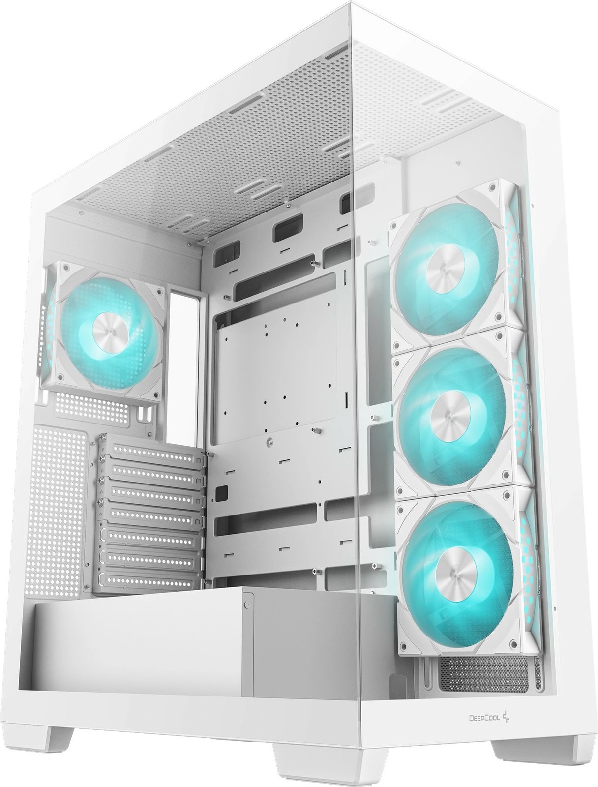 Kasë Deepcool CG580 4F WH, Midi Tower, ATX, RGB, e bardhë Kasë Deepcool CG580 4F WH, Midi Tower, ATX, RGB, e bardhë