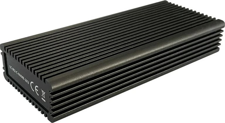 Kasë SSD LC-Power LC-M2-C-NVME-2X2, M.2, PCI Express, USB 3.2 Gen 2x2, e zezë