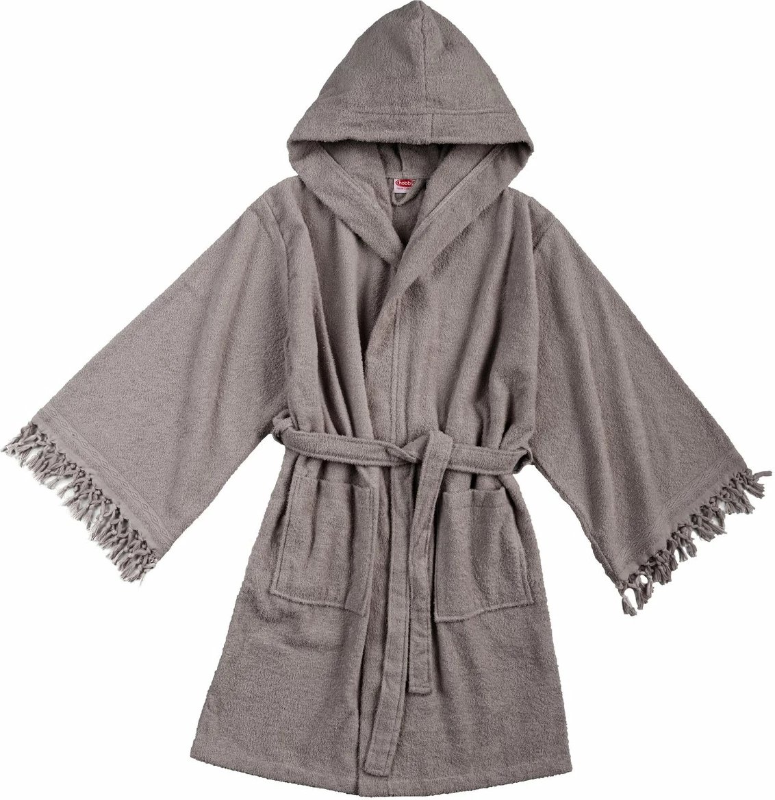 Rrobdeshamë me kapuç, pambuk 100%, ngjyrë gri, Mijolnir, L/XL