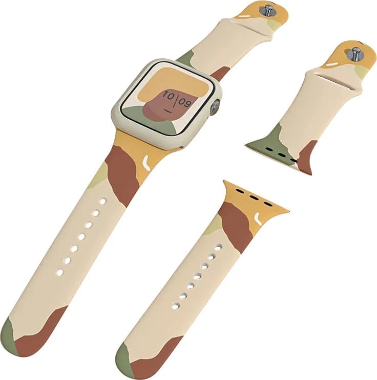 rrip silikoni Smartwatch Hurtel Strap Moro Band Pattern 1, për Apple Watch 49/45/44/42 mm, kamuflazh bezhë-kuqe-portokalli rrip silikoni Smartwatch Hurtel Strap Moro Band Pattern 1, për Apple Watch 49/45/44/42 mm, kamuflazh bezhë-kuqe-portokalli