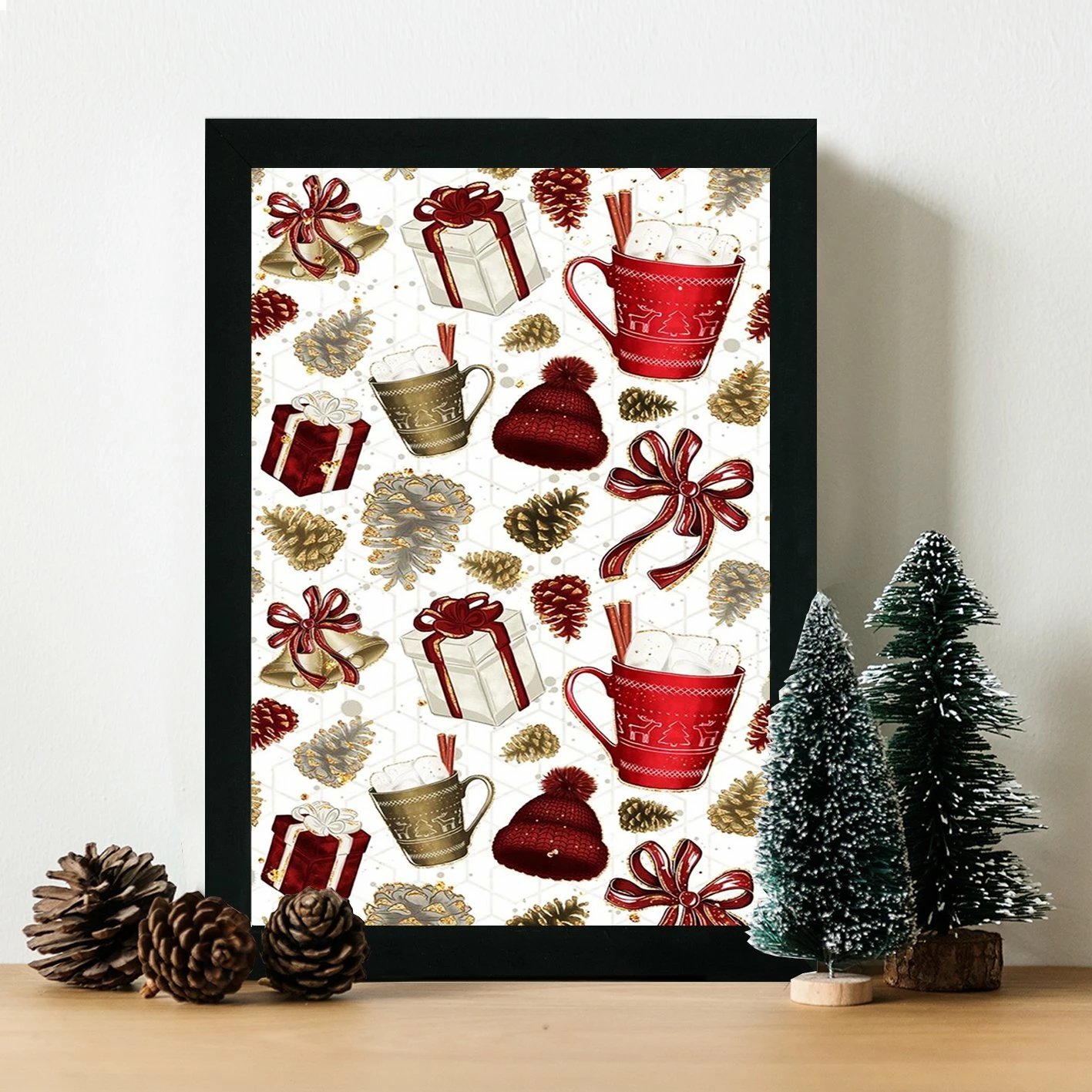 Pikturë dekorative me kornizë MDF, shumëngjyrëshe, Wallity, SC7436501193119, 24x29cm