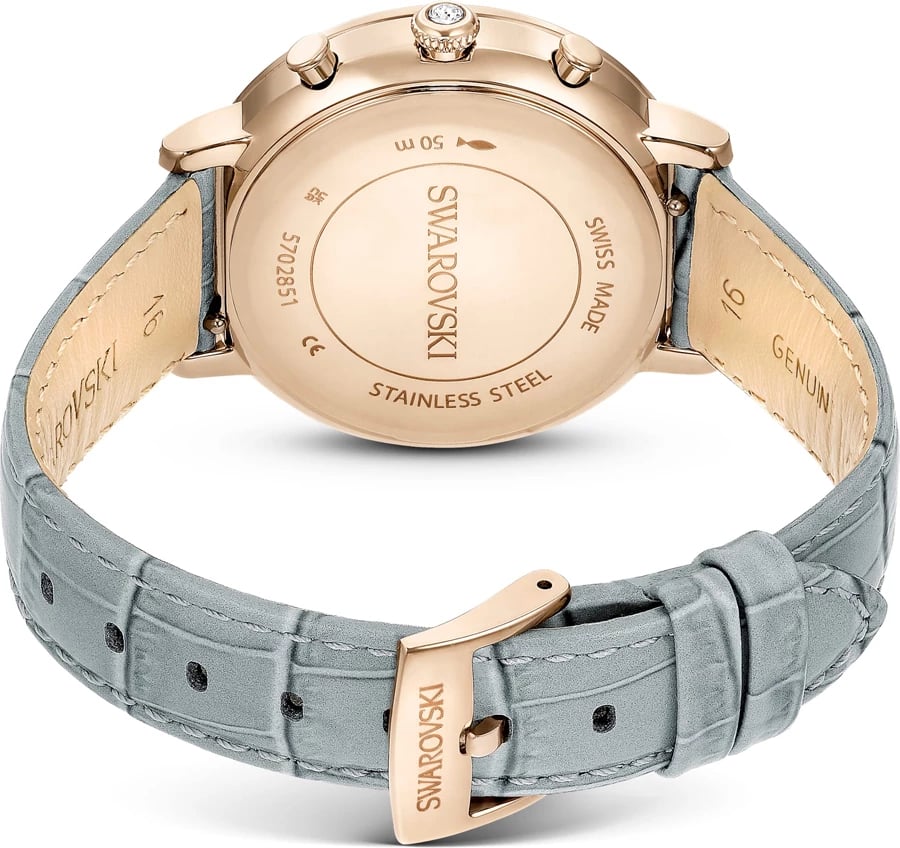 Orë dore SWAROVSKI 5702851, për femra, e hirtë
