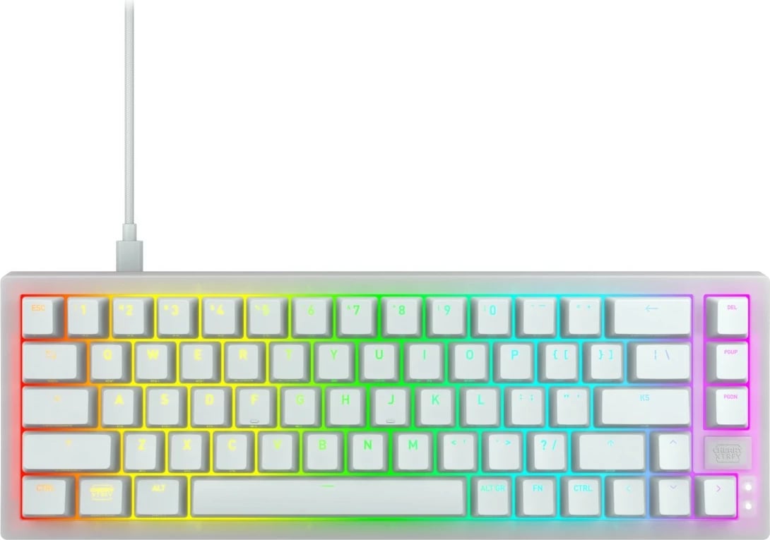 Tastierë Cherry XTRFY K5V2, US layout, MX Red, e bardhë, me kabllo
