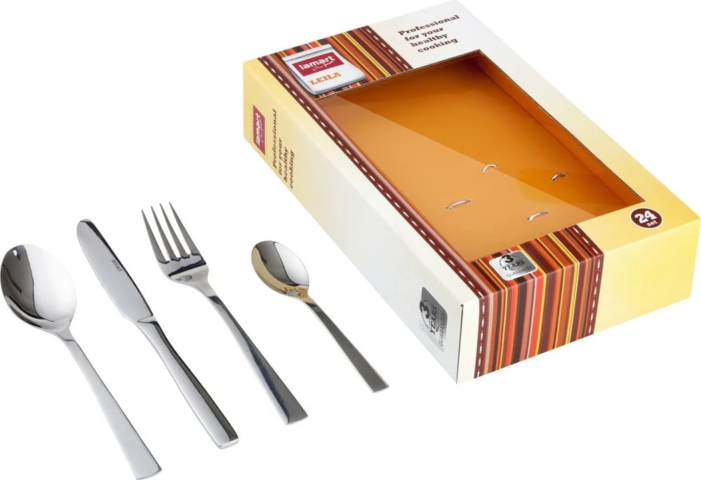 Set i pirunave, lugëve dhe thikave 24 copë Lamart LT5002 LEILA