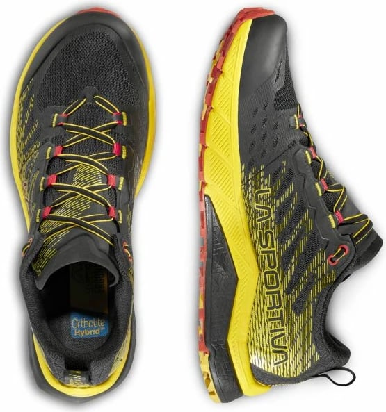 Atlete për meshkuj La Sportiva Jackal II, të zeza dhe të verdha