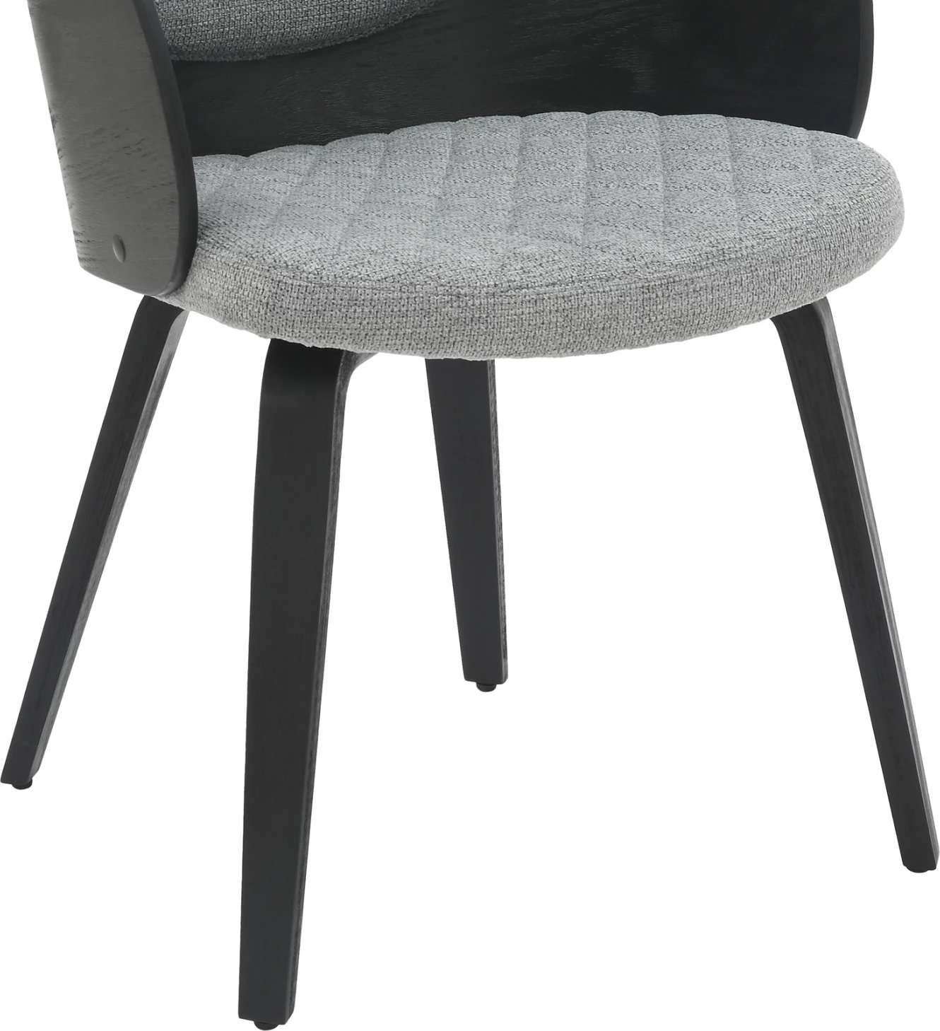 Karrige për ngrënie DARNELL FH9974.02 dru i përpunuar ngjyrë zezë-gri 56x56x83Hcm