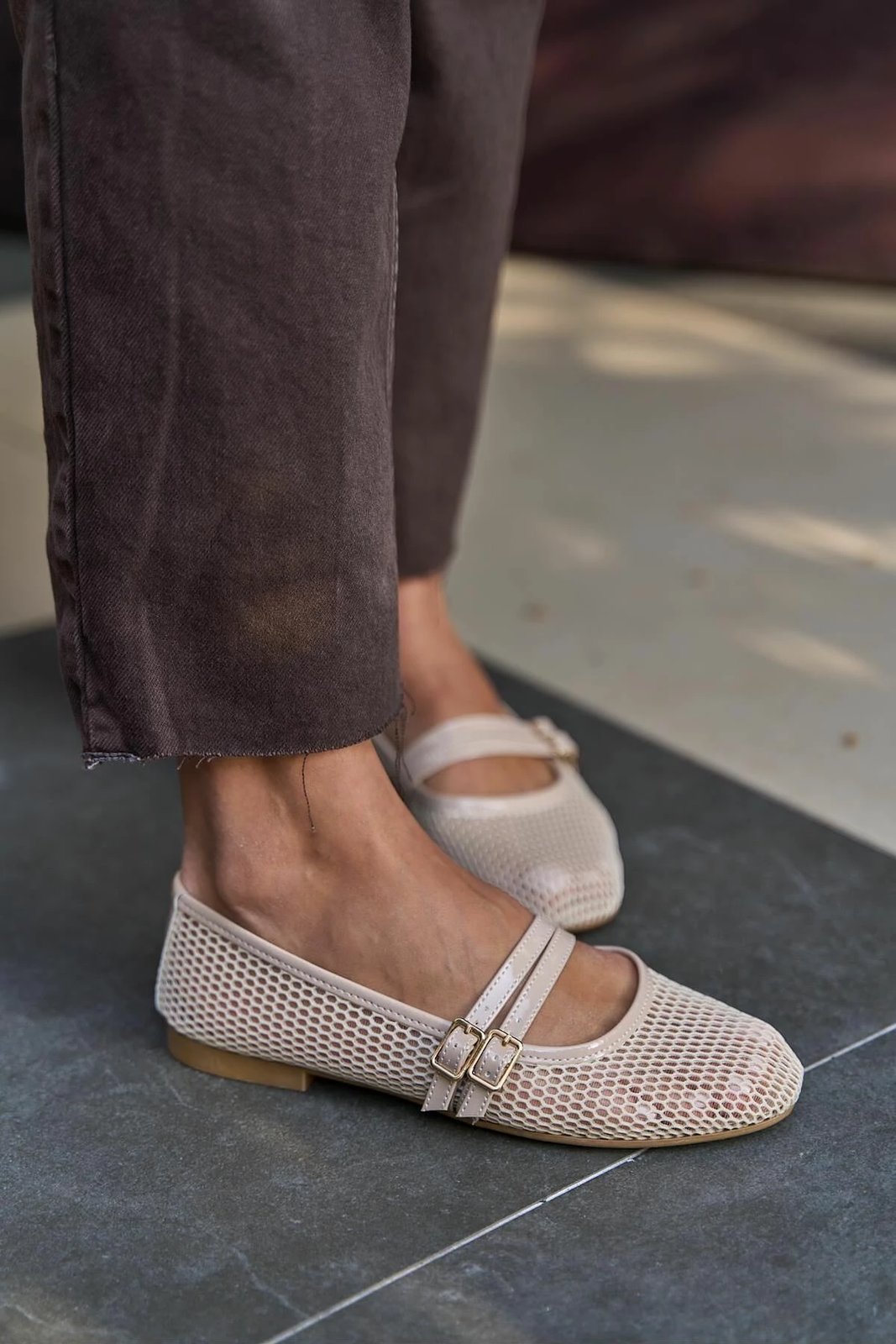 Balerina Babette për gra, ngjyrë bezhë, MK1340025YR20-001