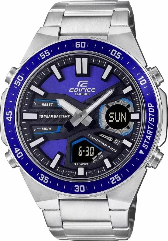 Orë dore për meshkuj Casio, argjend