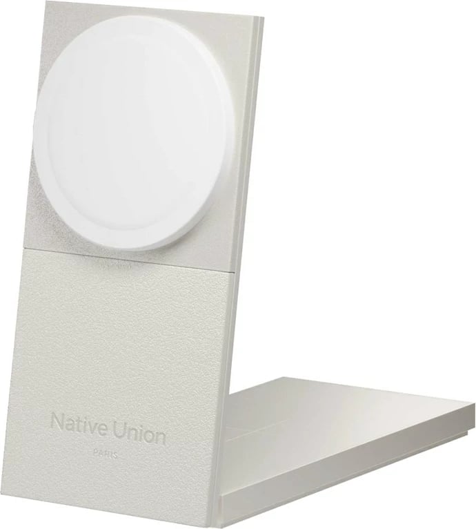 Karikues wireless Native Union Rise 2-in-1, për smartphone, gri e çelët