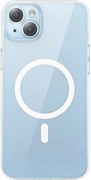 Mbështjellës Baseus Crystal Series me magnet për iPhone 14 Plus + xham i temperuar, transparent