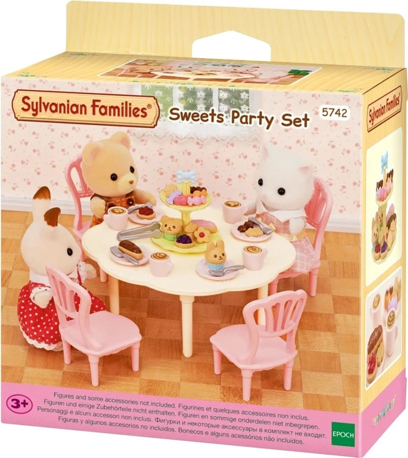 Set lodrash Sylvanian Families Sweets Party, EPOCH, 05742, shumëngjyrësh