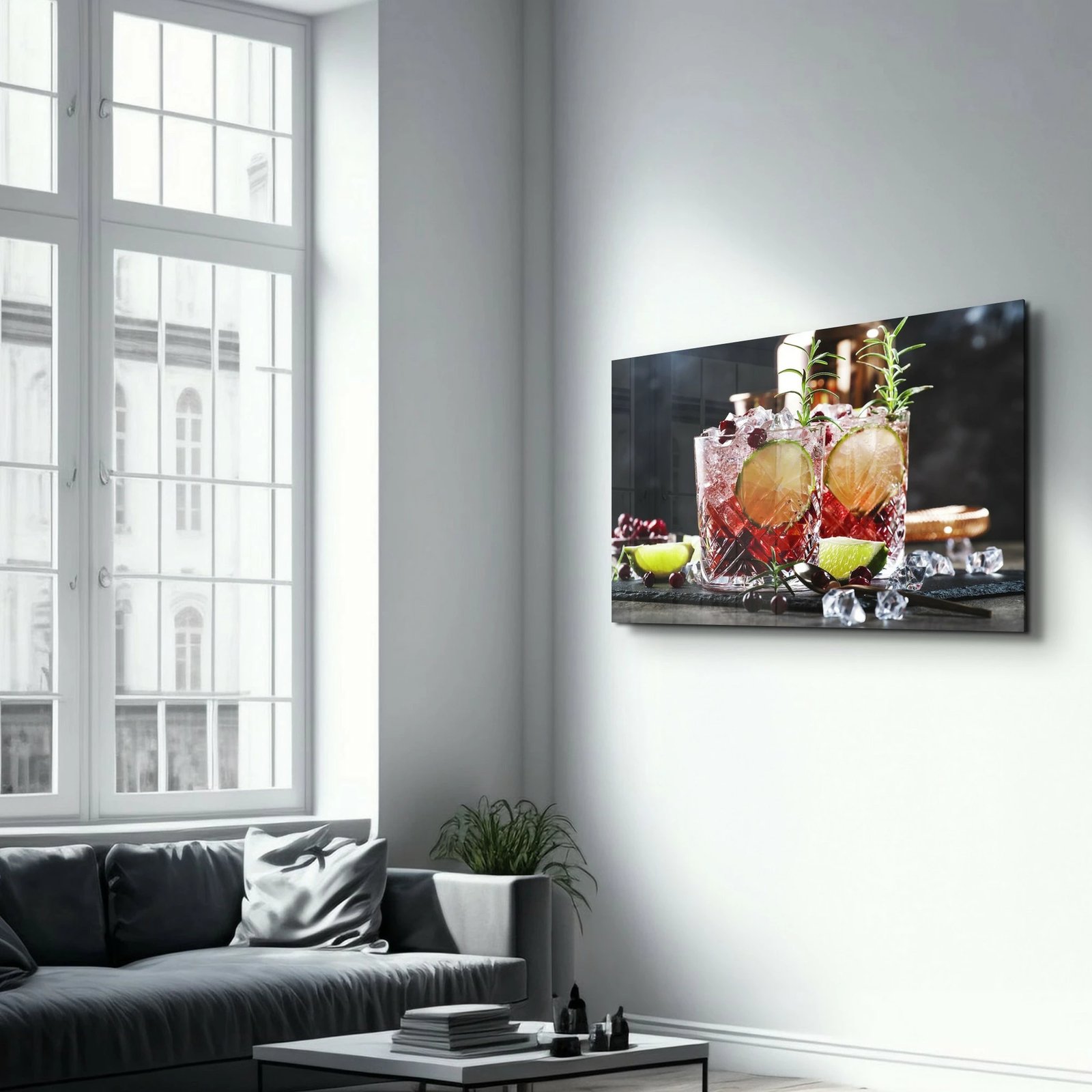 Pikturë dekorative prej xhami të temperuar, shumëngjyrëshe, Wallity VFT-2053, 46x72cm