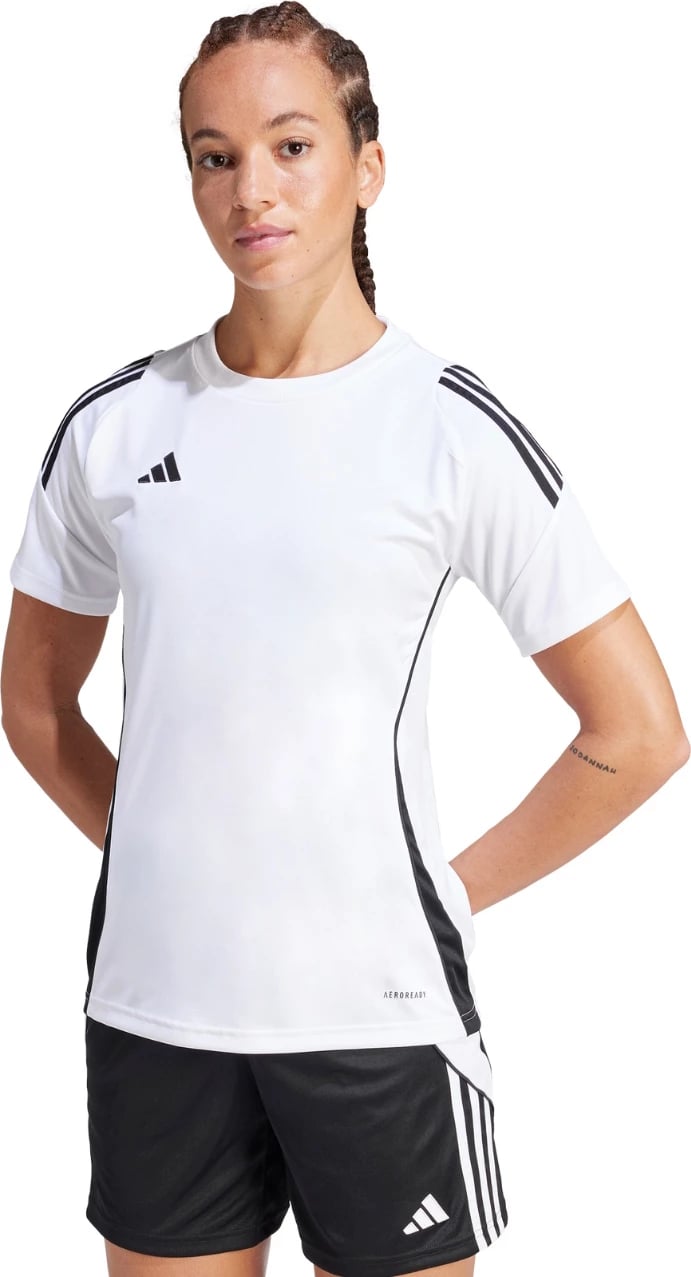 Maicë për femra adidas, e bardhë