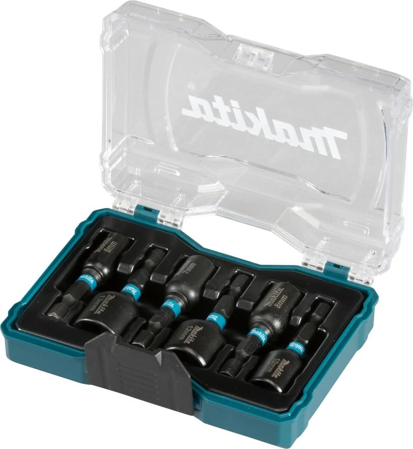 Set çelësa Makita 6 pjesë, 1/4", 50mm, çelik, metrik, zi