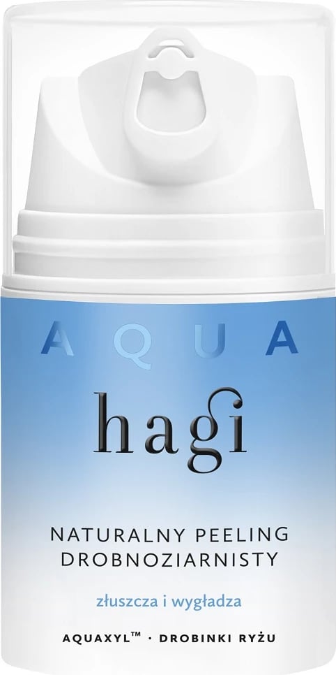 Peeling natyral për fytyrë Hagi Aqua Zone Fine Grain për femra, 50ml