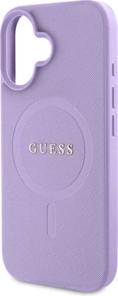Mbështjellës Guess Saffiano MagSafe për iPhone 16, Vjollcë Mbështjellës Guess Saffiano MagSafe për iPhone 16, Vjollcë
