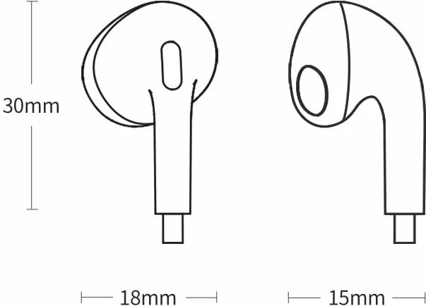 Kufje Baseus Encok C17 me mikrofon, USB-C, të bardha