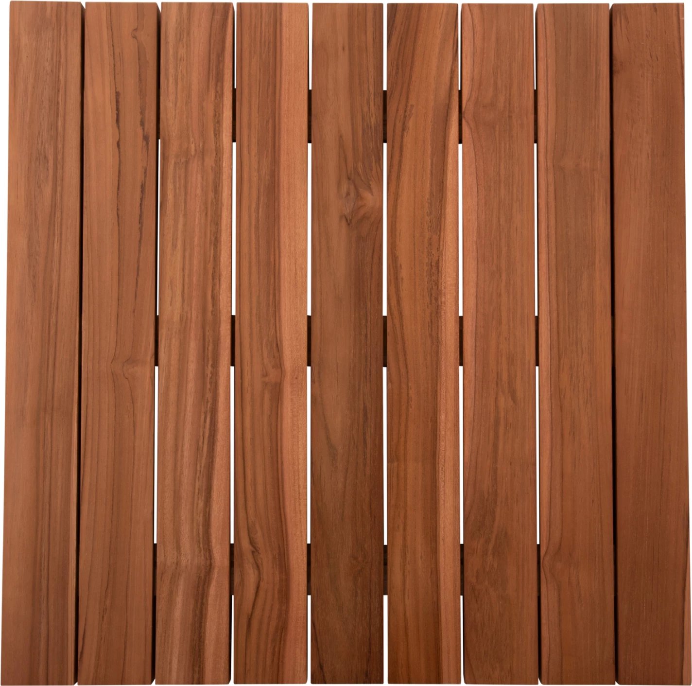 Sipërfaqe tavoline katrore, dru TEAK, ngjyrë natyrale, 80x80x4 cm