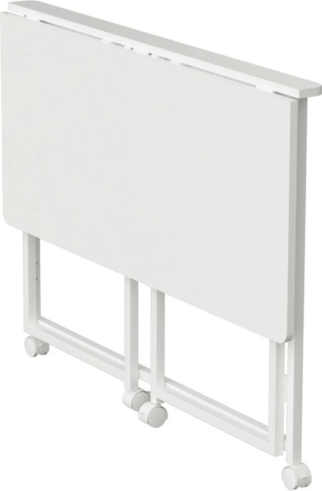 Tavolinë pune palosëse me rrota, Maclean, MC-1250 W, 100x50 cm, lartësi 75 cm, ngarkesë 50 kg, e bardhë