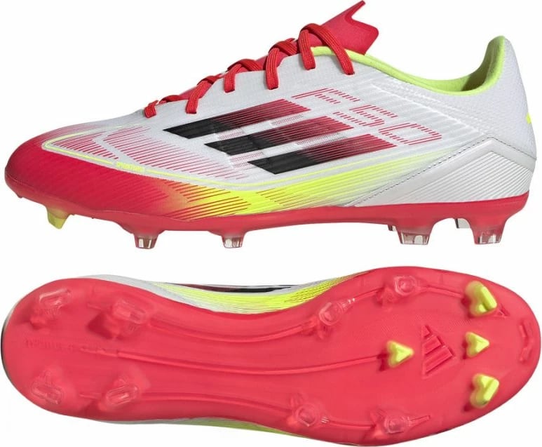 Atlete futbolli adidas për meshkuj, të bardha e të kuqe